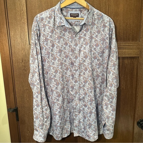 Johnston & Murphy Other - Johnston & Murphy Camelot Blue and Brown Shirt